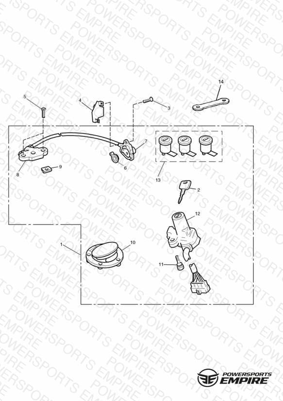 Ignition Switch & Lock Set Sprint Executive