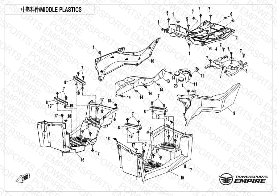 F04-3-C-V2 — MIDDLE PLASTICS-CRYSTAL ORANGE
