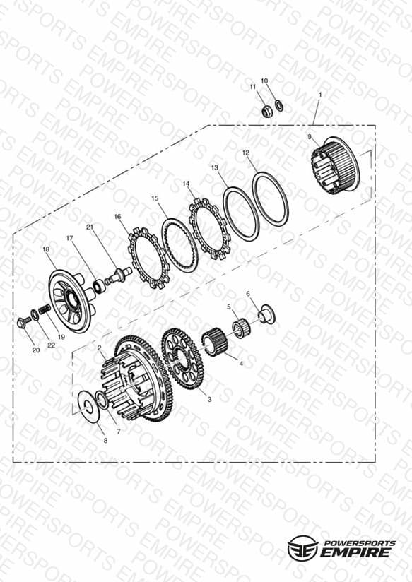 Clutch 885cc Engine