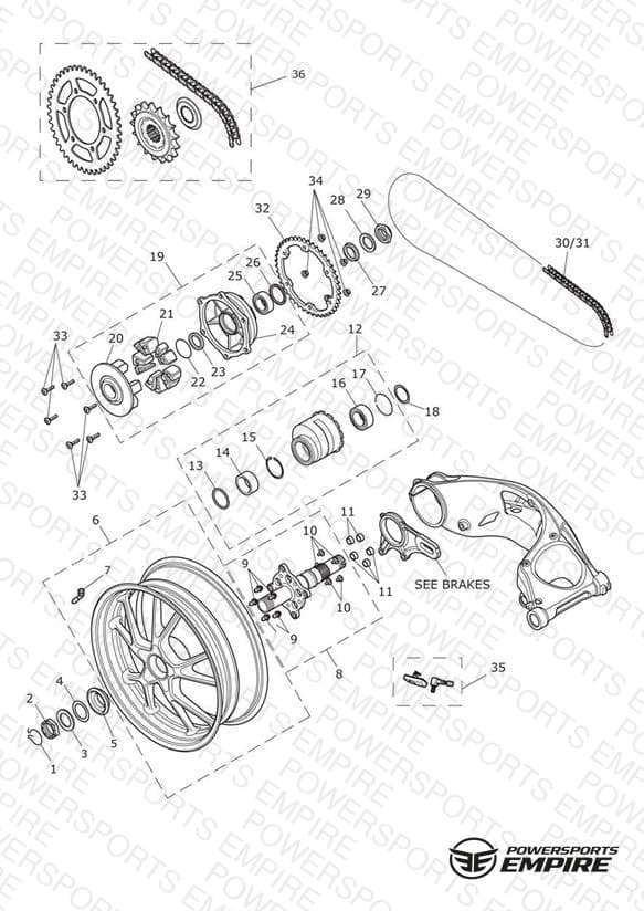 Rear Wheel & Final Drive 602553 >