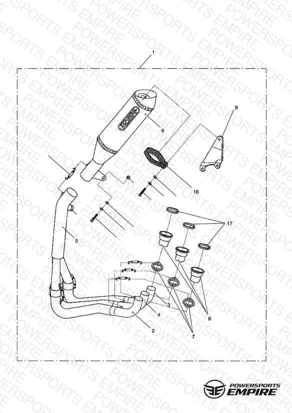 Exhaust Sys Assy, Arrow Race 3:1