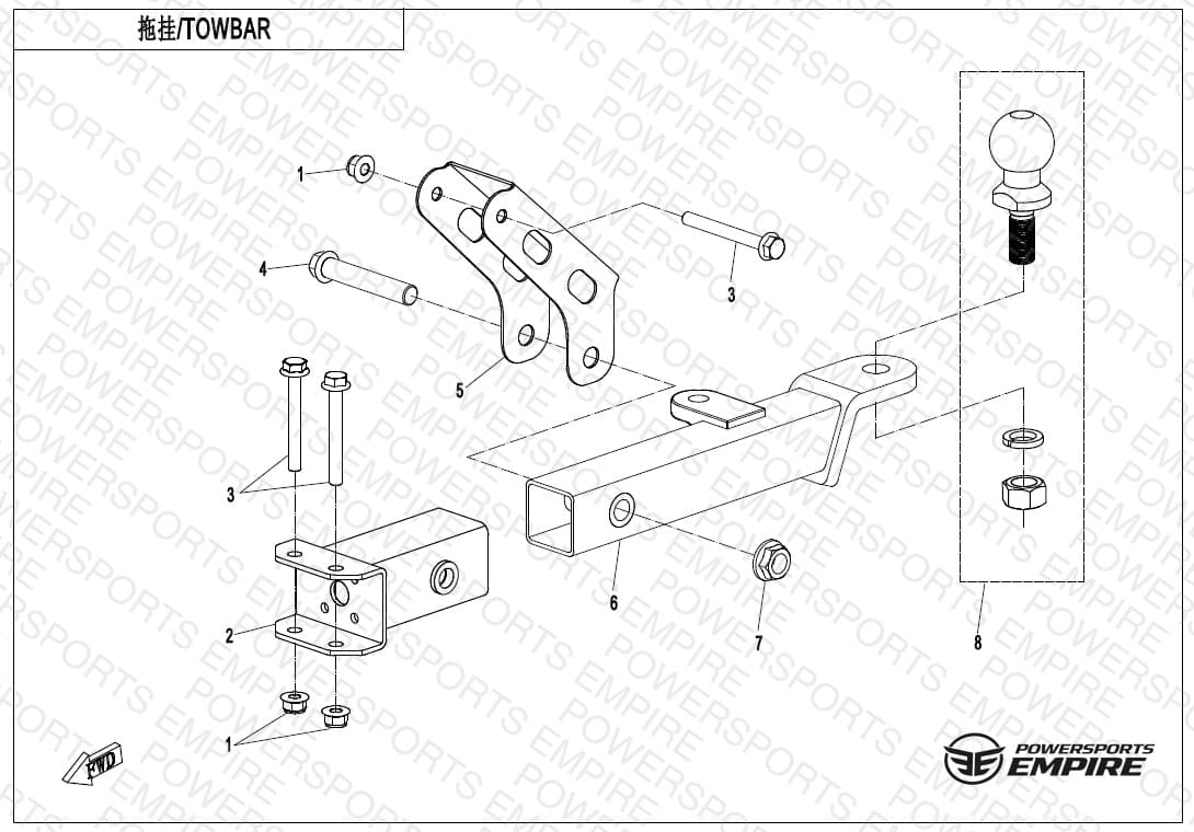 F40 — TOWBAR(BOLT CONNECTION)