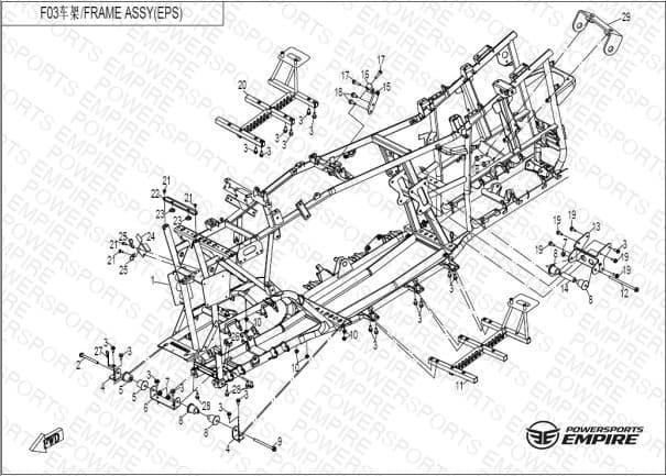 F03 — FRAME ASSY
