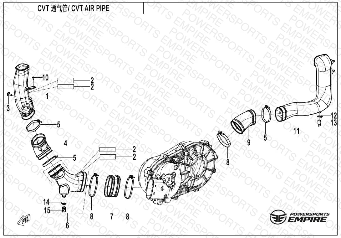 F00-2-V2 — CVT AIR PIPE