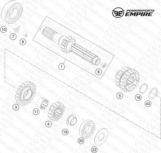 TRANSMISSION I - MAIN SHAFT
