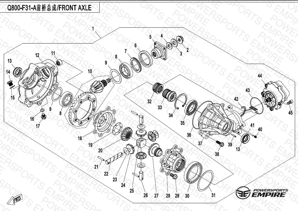 F31-A — FRONT DIFFERENTIAL-STYLE A