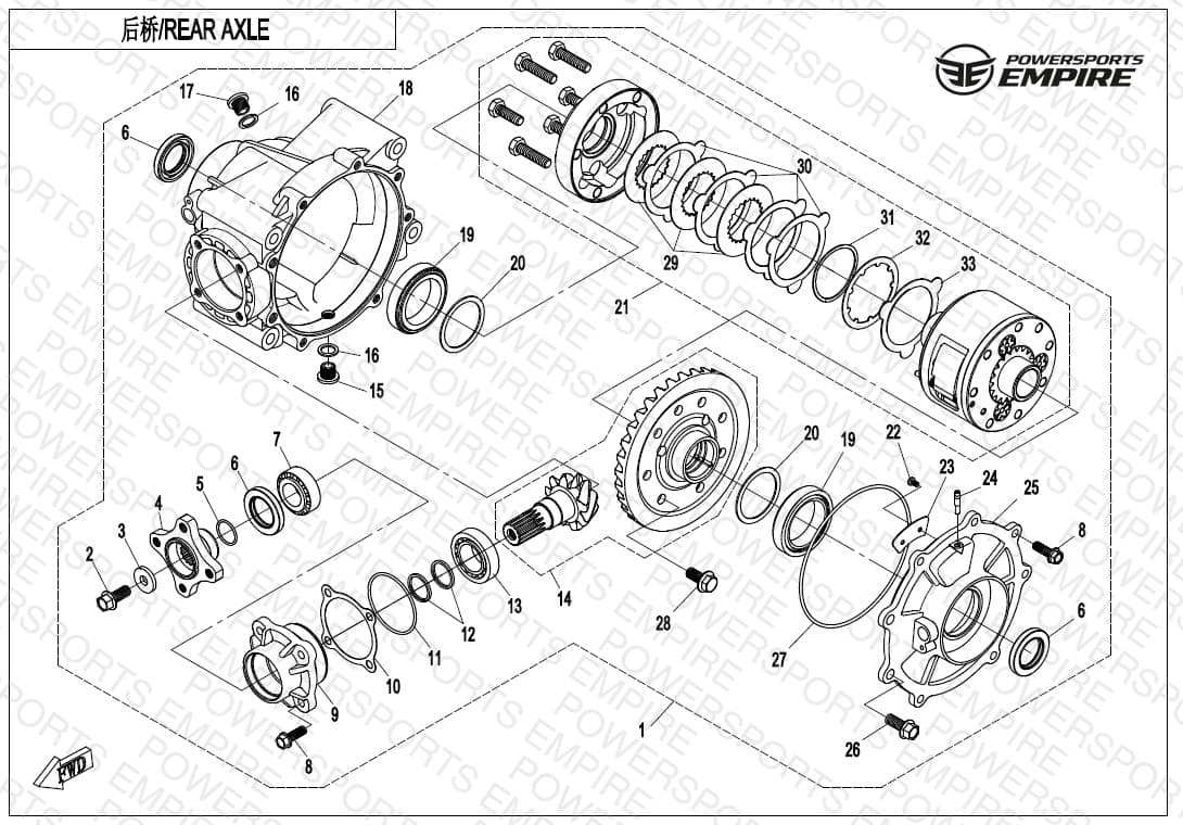 F33-A — REAR AXLE(AUTOMATIC LOCK DIFFERENTIAL )