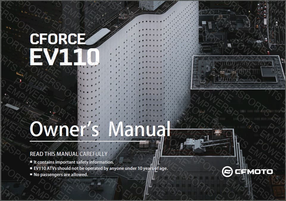 F38-B — OWNERS MANUAL
