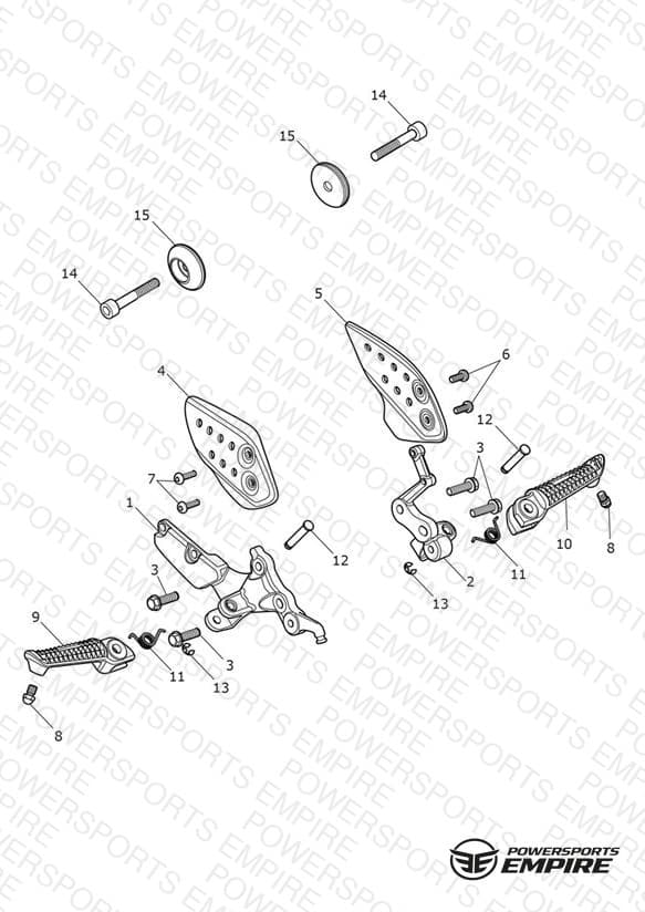 Foot Controls - Single Seat Version