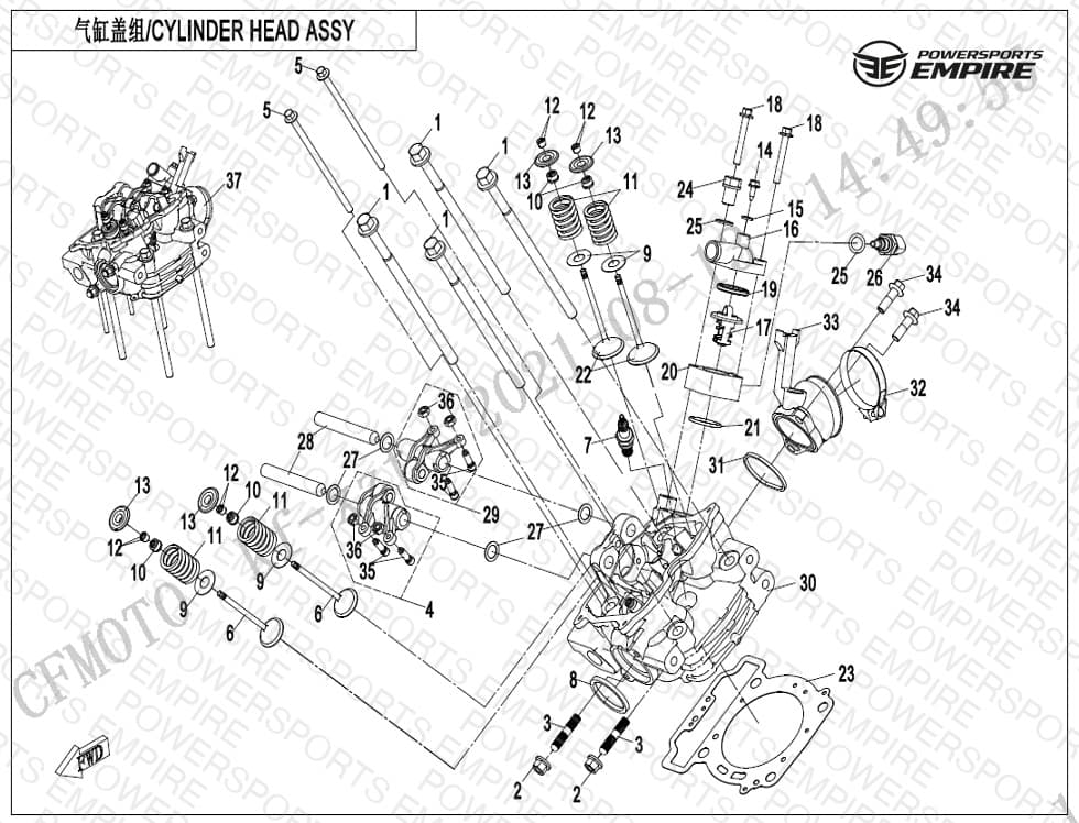 E02-2-V2 — CYLINDER HEAD ASSY