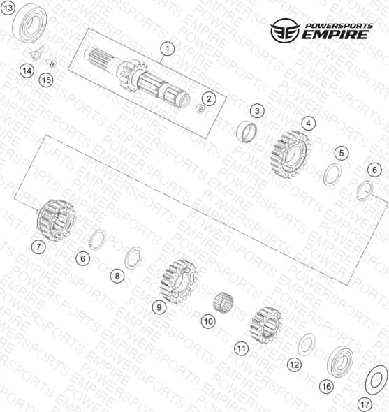 TRANSMISSION I - MAIN SHAFT