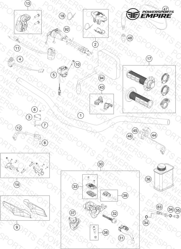 HANDLEBAR, CONTROLS