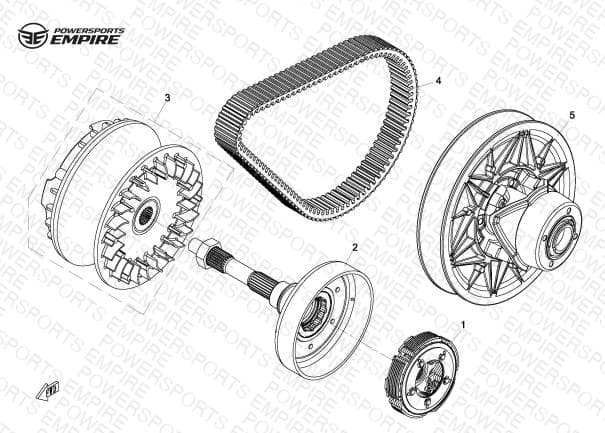 E17 — CLUTCH AND CVT ASSY