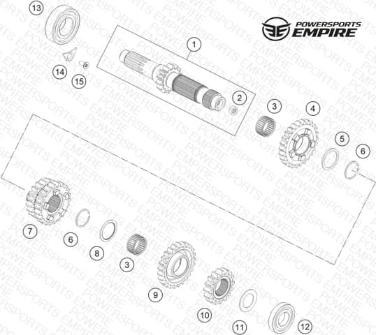 TRANSMISSION I - MAIN SHAFT