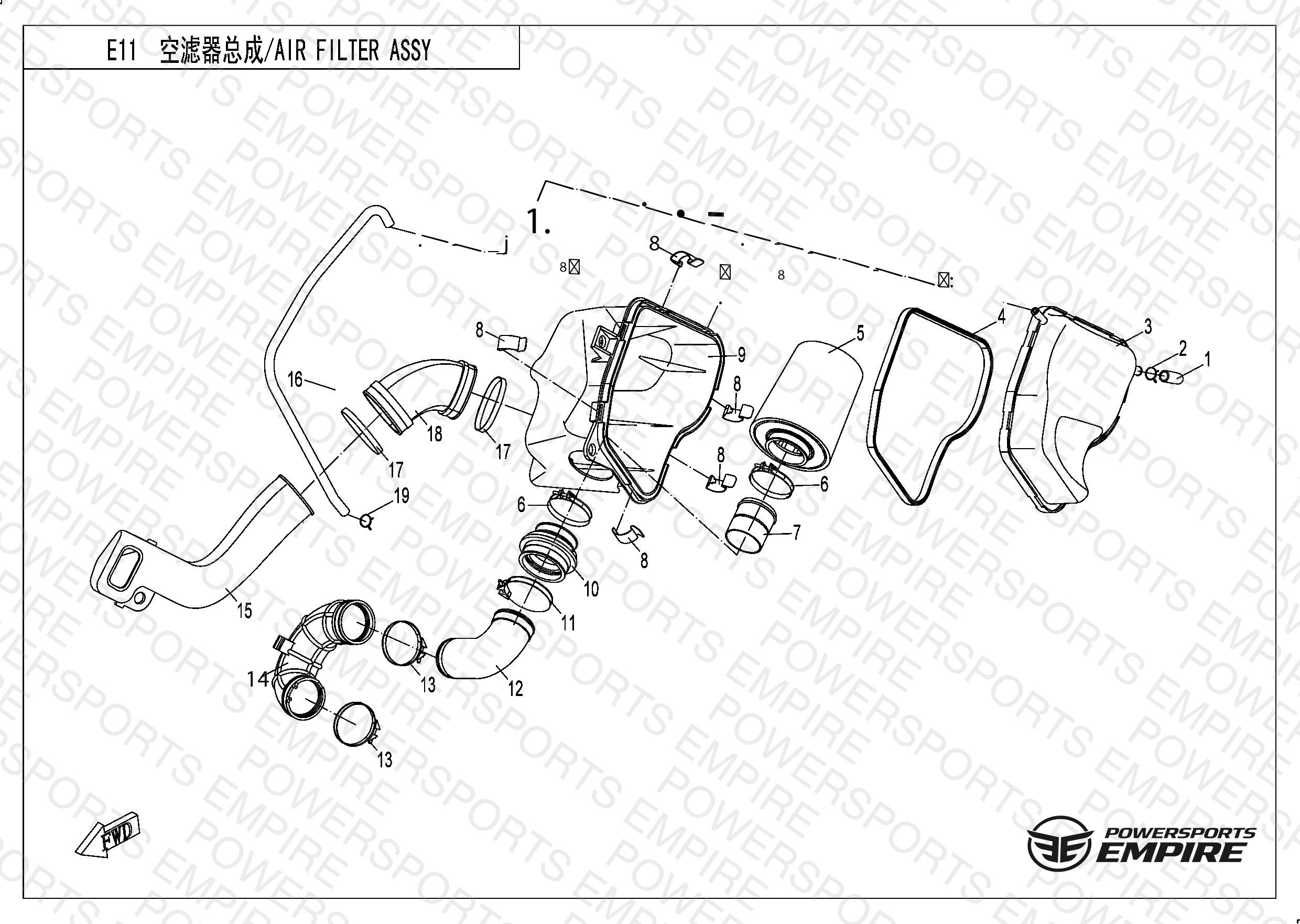 E11 — AIR FILTER ASSY