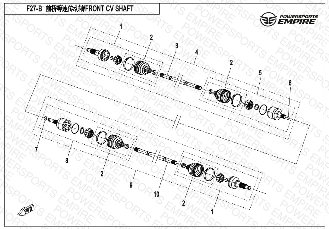 F27-B — FRONT CV SHAFT(ODM)