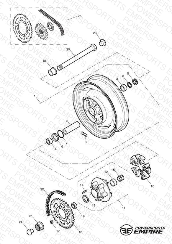 Rear Wheel/Final Drive 281466-F2 / 279279-F4 >