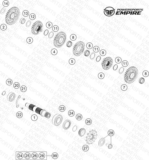 TRANSMISSION II - COUNTERSHAFT