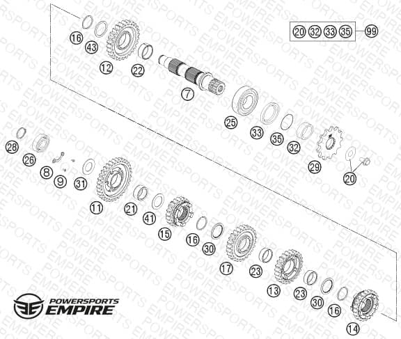 TRANSMISSION II - COUNTERSHAFT