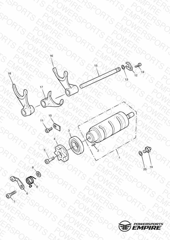 Gear Selector Drum