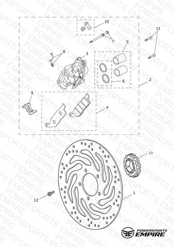 Front Brake Caliper & Disc > 914447