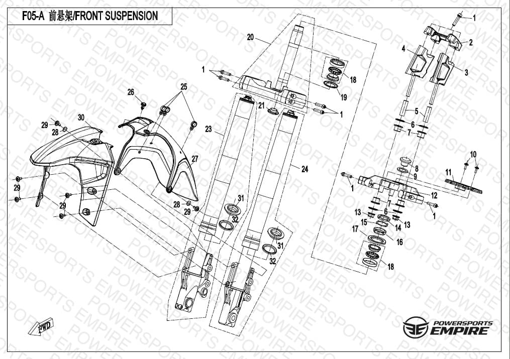 F05 — FRONT SUSPENSION