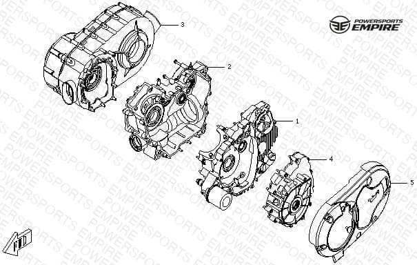 E01 — CRANKCASE ASSY