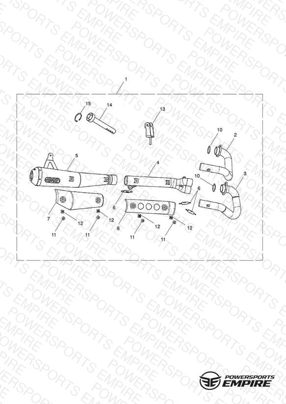 Exhaust System Assy, Arrow 2:1