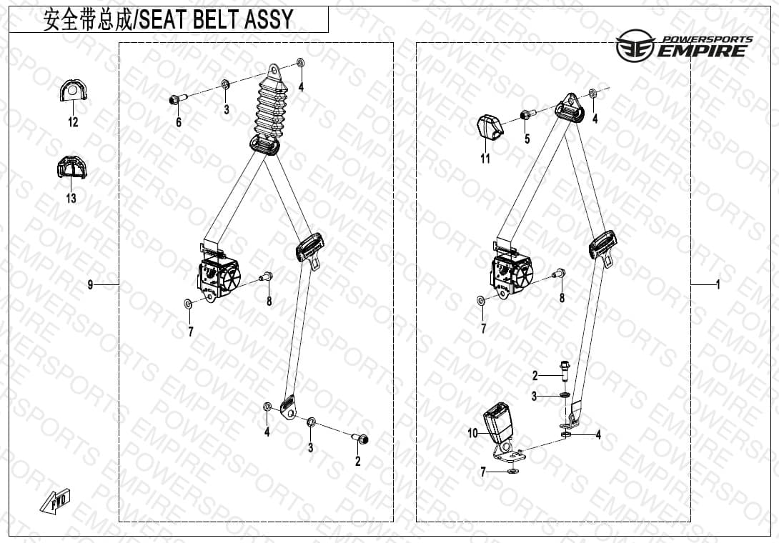 F34-2-A — SEAT BELT ASSY(FRONT SEAT)