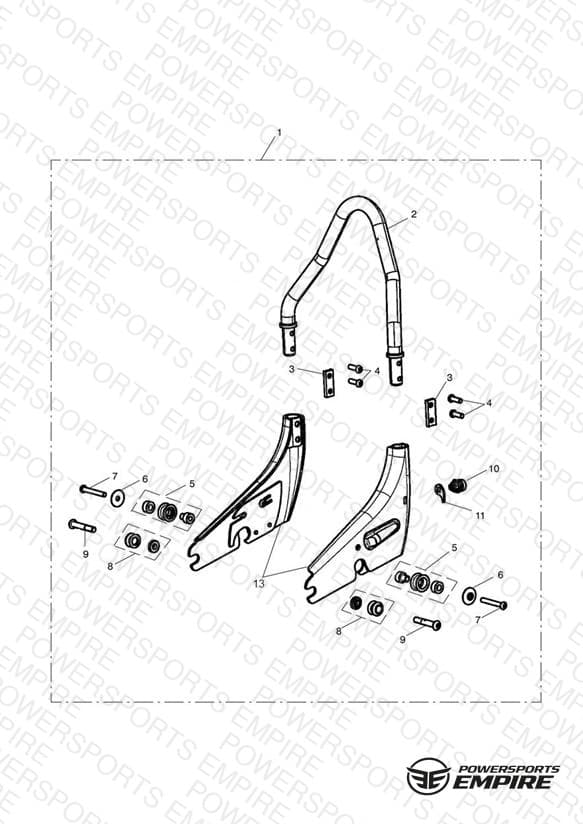 Passenger Backrest, QD