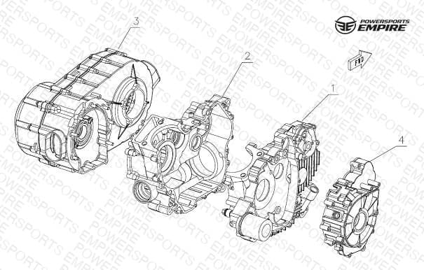 E01 — CRANKCASE ASSY