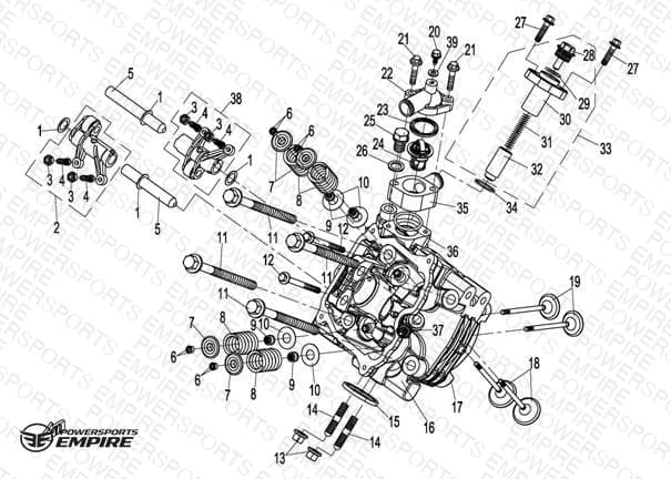 E09 — CYL HEAD NO.1 ASSY (STARTER END)