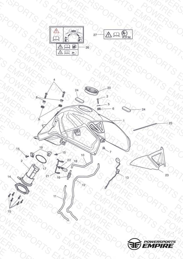 Fuel Tank, Fuel Pump & Fittings