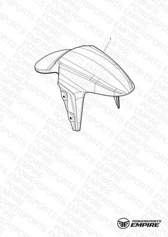 Front Mudguard Kit, Carbon
