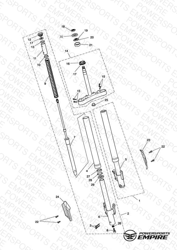 Front Forks & Yokes - Roadster Only