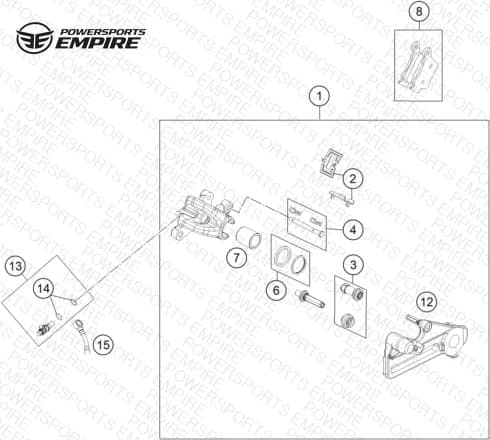 REAR BRAKE CALIPER