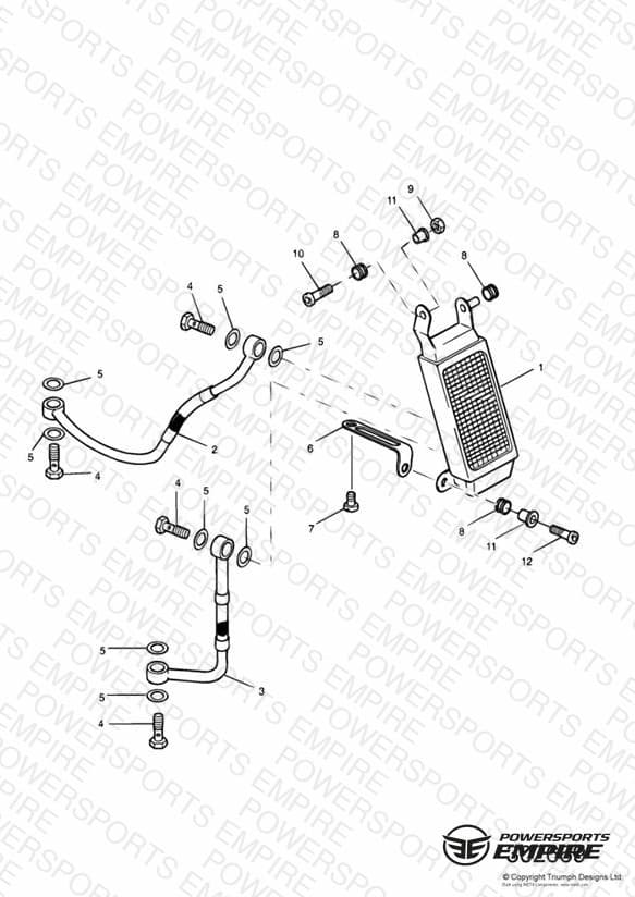Oil Cooler 885cc Engine