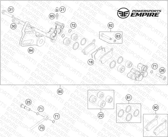 REAR BRAKE CALIPER