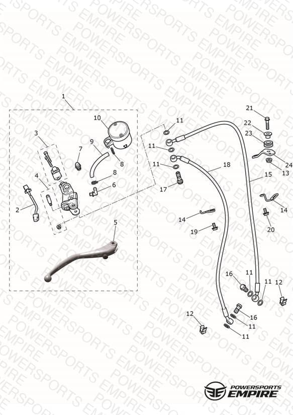 Front Brake Master Cylinder & Hoses - Daytona 675R Only