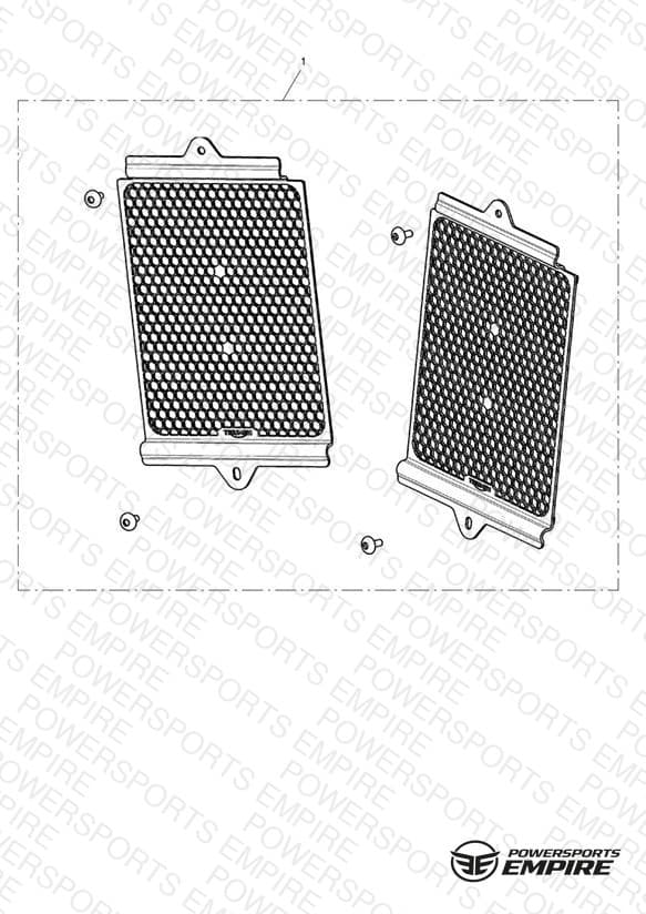 Aluminium Radiator Guard, Silver