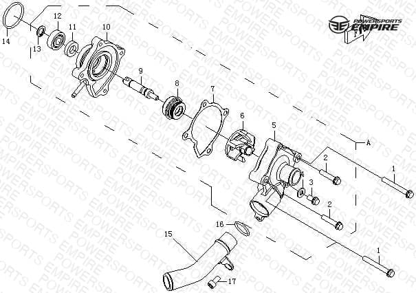 E22 — WATER PUMP ASSY.