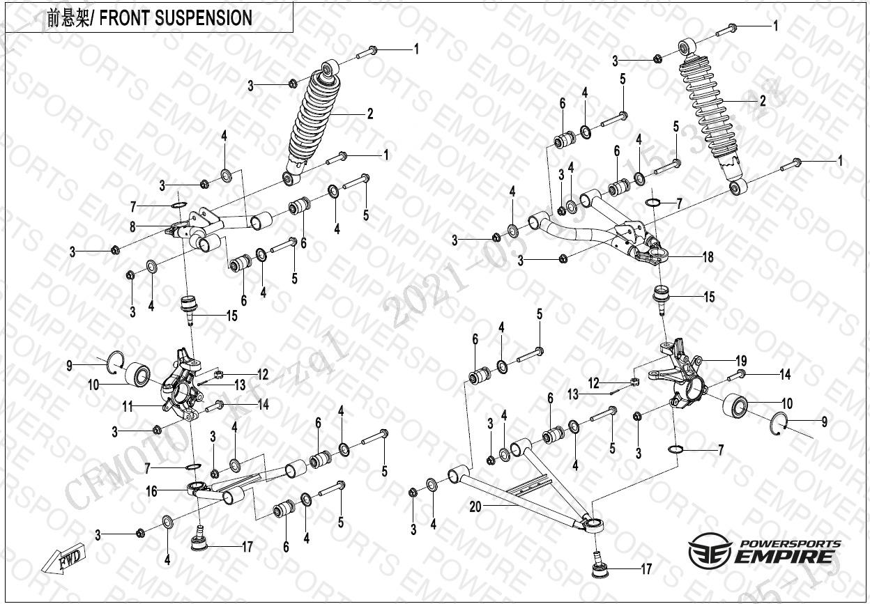 F05 — FRONT SUSPENSION