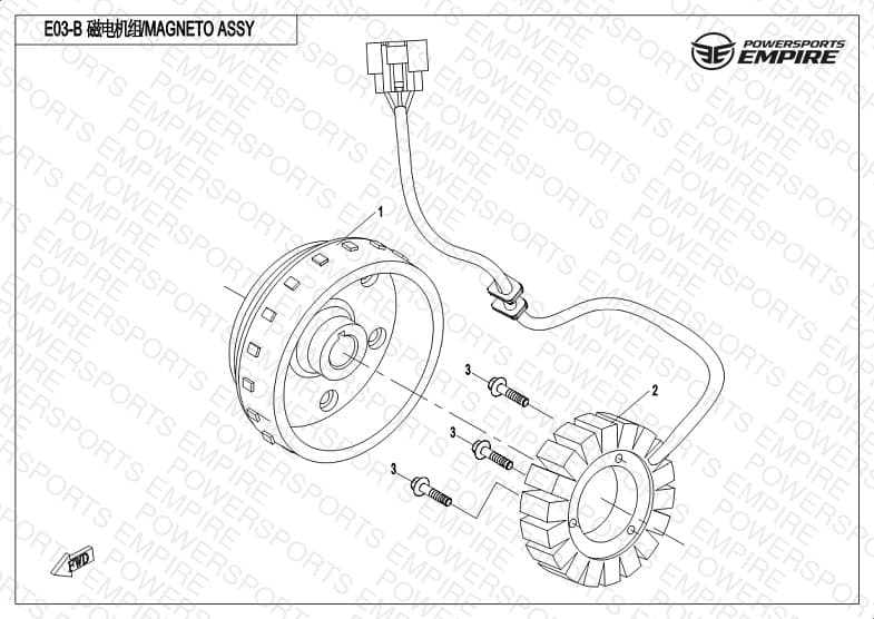 E03-B — MAGNETO ASSY.(EPS)