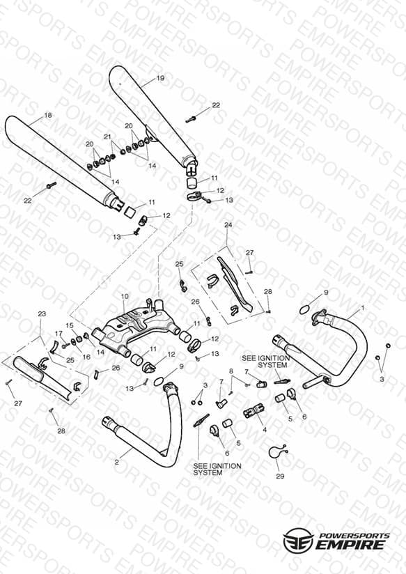 Exhaust System - All Except UK, GR, IN, DE, ES, FR, IT, NL, PT, SE