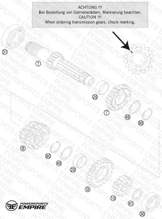 TRANSMISSION I - MAIN SHAFT