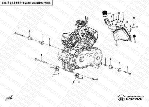 F00-2 — ENGINE MOUNTING PARTS