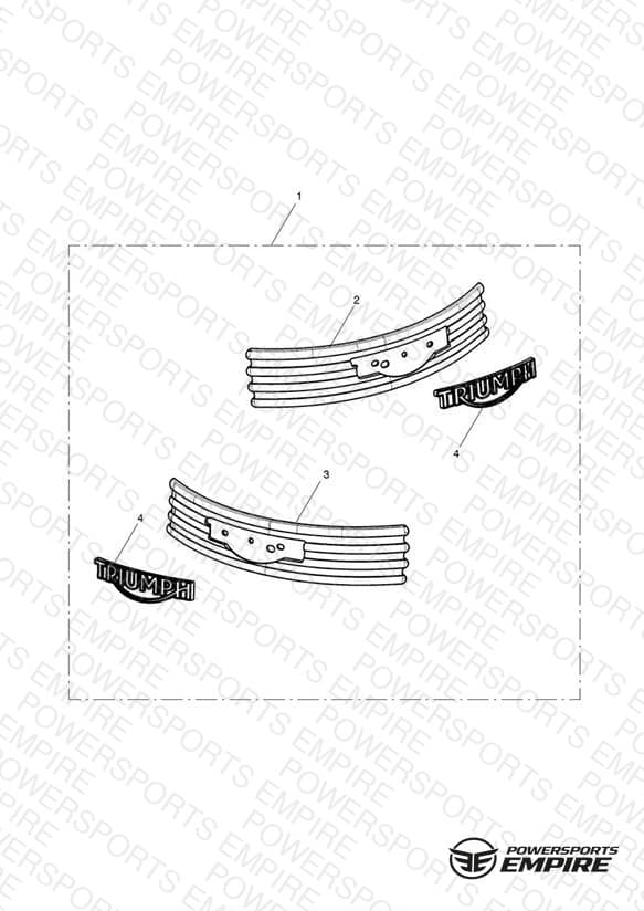 Tank Badge, Bar, Metal Kit