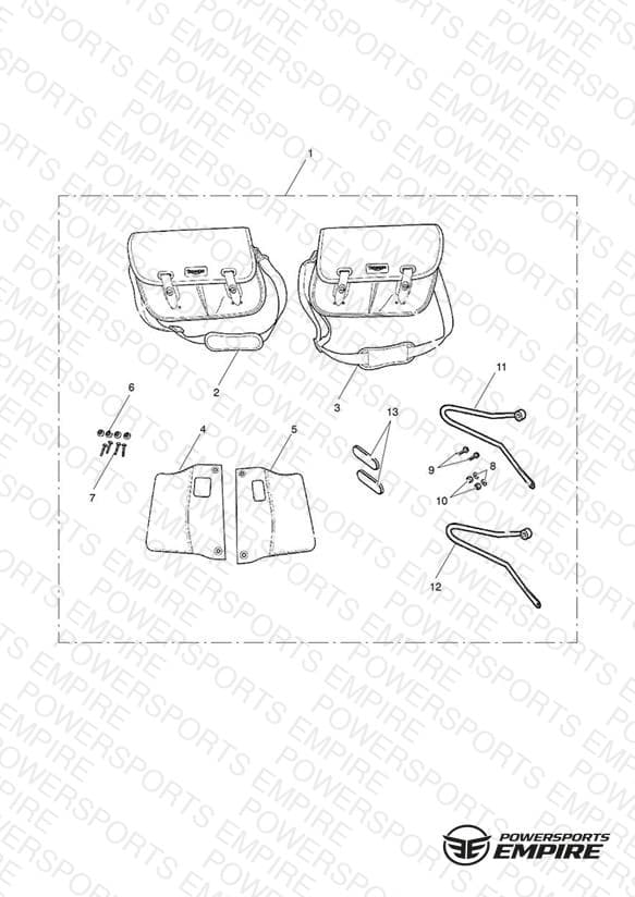 Pannier Kit, Pair, Waxed