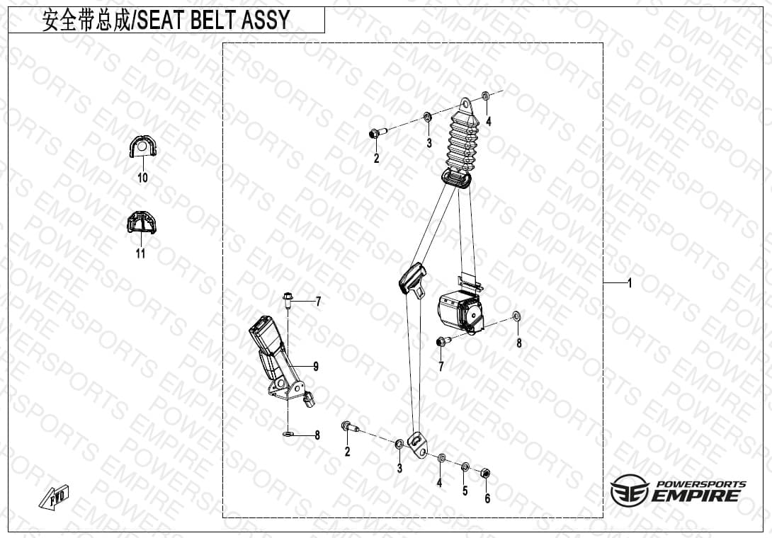 F34-1-A — SEAT BELT ASSY(DRIVER)