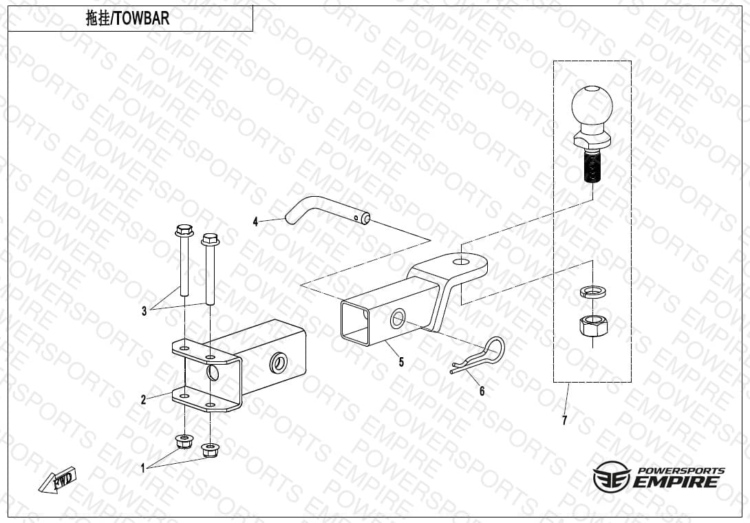 F40-A — TOWBAR(PIN CONNECTION)